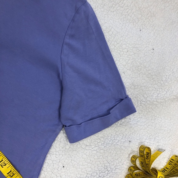 Appleseed's Perrywinkle Cuffed Short Sleeve Boat Neck Cotton Top size 1X - Picture 5 of 5
